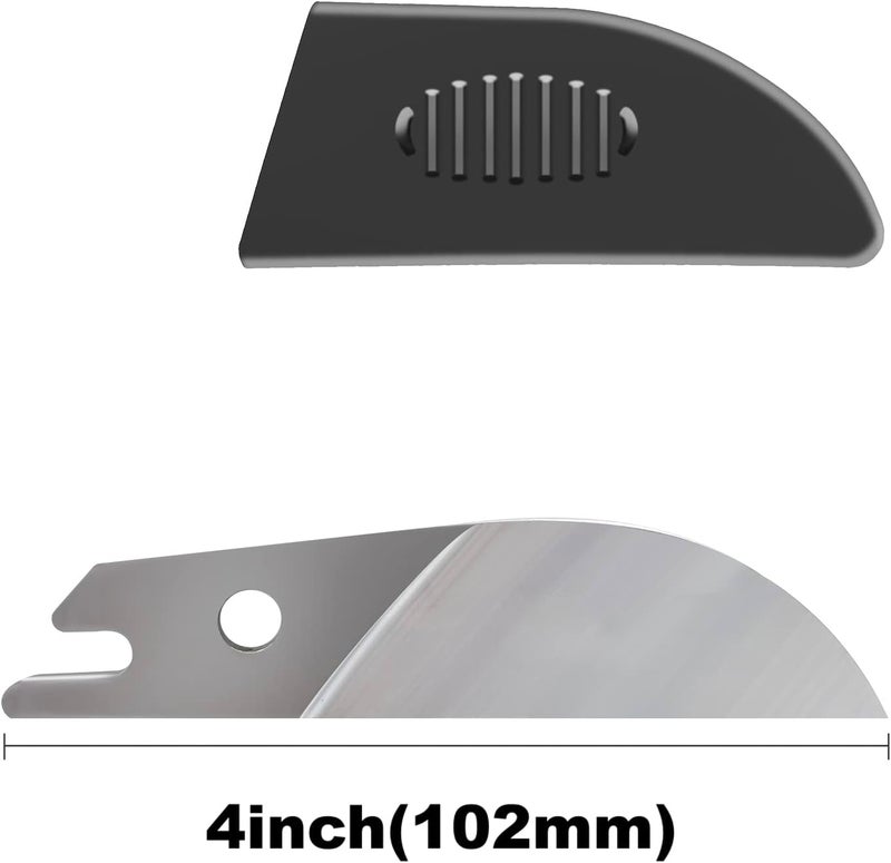 OSHINE O’Shine Miter Shears 3pcs Replacement SK5 Steel Blades with Sheaths, Shoe Molding Cutter Multi Angle Trim Cutter Blade for Angular Cutting Molding Crafting - Image 2